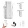 Automatic electric curtain opener with remote control, compatible with alexa and google home, for U/I-shaped rails