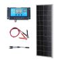 100W 12V monocrystalline solar panel kit with charge controller, IP68