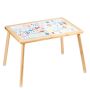 Sensory children's table with double-sided tabletop and non-slip feet