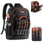 Tool backpack, 65 pockets, with laptop compartment and molded base
