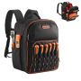 Tool backpack, 49 pockets, reinforced fabric, with computer compartment