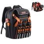Tool backpack 45 pockets with laptop compartment