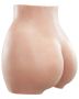 Silicone hip-enhancing shaping panties, brown