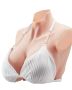 Silicone breast form K size, ivory color, realistic