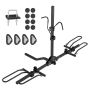 Bike rack on the hook, platform type, 2 bikes, tiltable, foldable