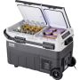 Portable 50 L car refrigerator, dual zone, compressor