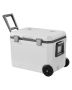 Portable Wheeled Cooler 45 QT with Ice Hold and Cup Holder
