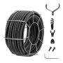 Sewer cleaning cable 100 feet, 3/4 inch steel with cutting tips