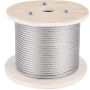 316 Stainless Steel Cable 5/32" 1x19, 500 feet, 3300 lbs of strength