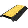Rubber cable protection ramp, 3 channels, 94.5x50x8 cm