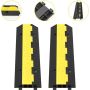 Rubber cable protection ramp, 2 channels, 101x24.5x5 cm, 2 pcs.