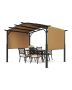 10 x 10 ft. Metal Outdoor Pergola with Sun Canopy