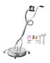 Pressure washer 21", 4500 PSI, stainless steel, 4 wheels, 2 spray nozzles