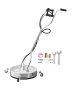 20 inch pressure washer, stainless steel, 4500 PSI, 4 wheels, 2 spray nozzles