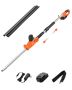 Cordless electric hedge trimmer, 20 V, 20 inch blade, retractable