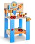 Children's wooden workbench with 62 tools, from 3 years