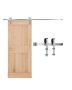 8FT Sliding Barn Door Hardware Kit, 330 LBS, 42-48 Inch Wide
