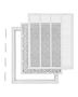 Return air filter grille, steel, W20xH25 cm, powder coated