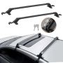 Universal aluminum roof rack bars with locks, 70 kg, adjustable
