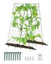 Foldable metal garden trellis for plant support, 46x32 cm