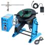 Rotary welding turntable 30 kg, 0–90°, 1–12 rpm, 80 W, 12.4" 3-jaw chuck