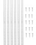 Adjustable Steel Shelf Brackets for Pilaster Strips, 72.7 inches, 20 pcs. per pack