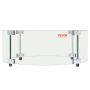 Fire pit protection – clear 6 mm tempered glass, 740x214 mm