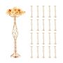 20 pcs. 58 cm tall metal gold wedding vases for table decoration