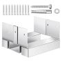 6x6 concrete post base, galvanized carbon steel bracket, 10 pcs., internal size 139.5x141.5 mm