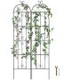 Garden trellis for climbing plants, 87x20 cm, stainless steel, 2 pcs.