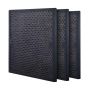 Activated carbon air filter replacements, 3 pcs., 15.7" x 15.7"