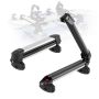 Car roof rack for skis, snowboards and fishing rods, universal aluminum holders with lock, 4 ski spaces