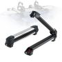 Aluminum universal car roof rack for skis and snowboards, 2 pcs., with lock and padding