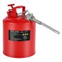 Gas cylinder 19 L, red, with stainless steel flame arrester