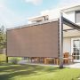 90% sun protection fabric pergola canopy 10x12 ft brown HDPE