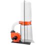 Vortex cone dust collector 1100 CFM, 1.5 HP, for wood chips