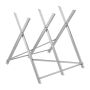Folding metal sawhorse, 149.7 kg load capacity, for woodworking