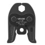 V22 pressing jaw for 22 mm V-shaped stainless steel pipes