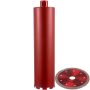 Diamond wet and dry core drill bit for concrete, 4" (101 mm), 5/8"-11 thread