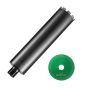Diamond wet core bit for concrete and brick, 10.8 cm, 35.6 cm depth, 7 mm internal thread