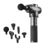 Deep percussion massage gun with 9 speeds and 6 heads