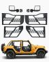 Jeepi toruuksed, 4-ukselised, jahistiilis, tahavaatepeeglitega, sobib 2007-2018 Wrangler UK-le