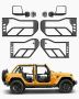 Jeepi toruuksed, 4-ukselised, DOT-peeglitega, WR JL 2018-2024 ja Gladiator JT 2020-2024