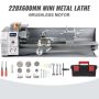 Mini metal lathe 750 W variable speed 50-3000 rpm
