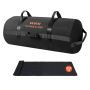 Training sandbag, adjustable 56-90 kg, black, with handles