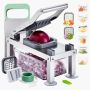 Vegetable chopper mandoline with 8 stainless steel blades