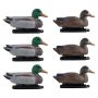 Realistic plastic floating duck hunting decoys, 6 pcs.