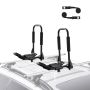 Kayak roof rack for 1 pair, J-bar, quick folding