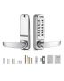 Mechanical keyless entry door lock, stainless steel, waterproof