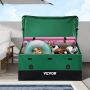 Outdoor storage box for terrace, 870.6 L, waterproof PE tarpaulin
